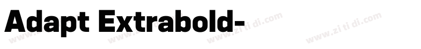 Adapt Extrabold字体转换